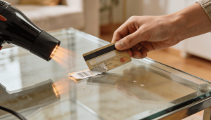 Esse truque com cartão de crédito remove adesivos de vidros