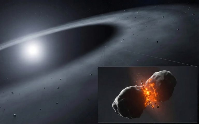 Imagens sem precedentes mostram colisões gigantescas em sistema estelar próximo