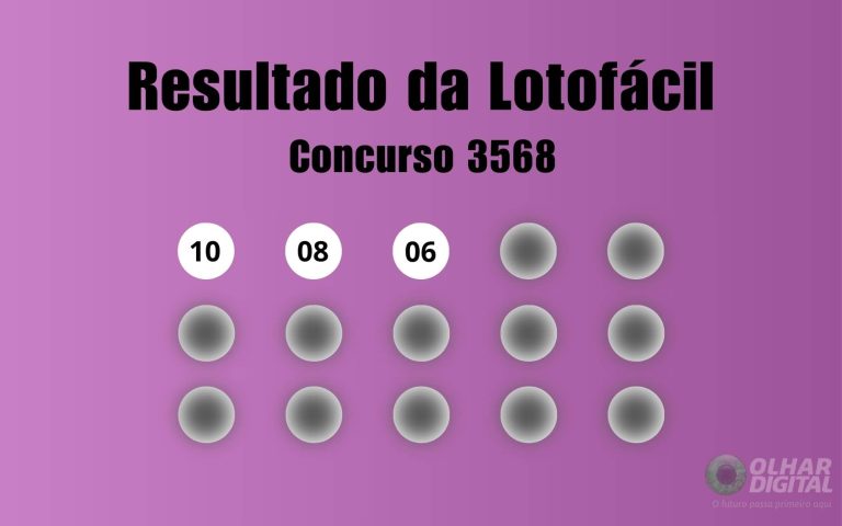 Lotofácil 3568: veja resultado de hoje, sábado (20)