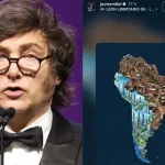 Milei publica imagem e retrata o Brasil como favela