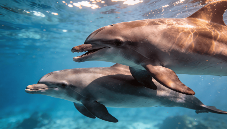O jeito fofo que as mães golfinhos mudam a voz