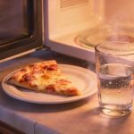 O macete do micro-ondas que esquenta a pizza sem deixar