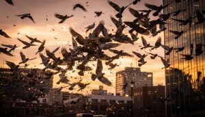 O motivo real por trás dos bandos de pássaros que
