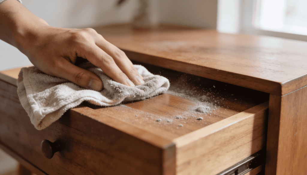 O truque do pano úmido que acaba com a poeira