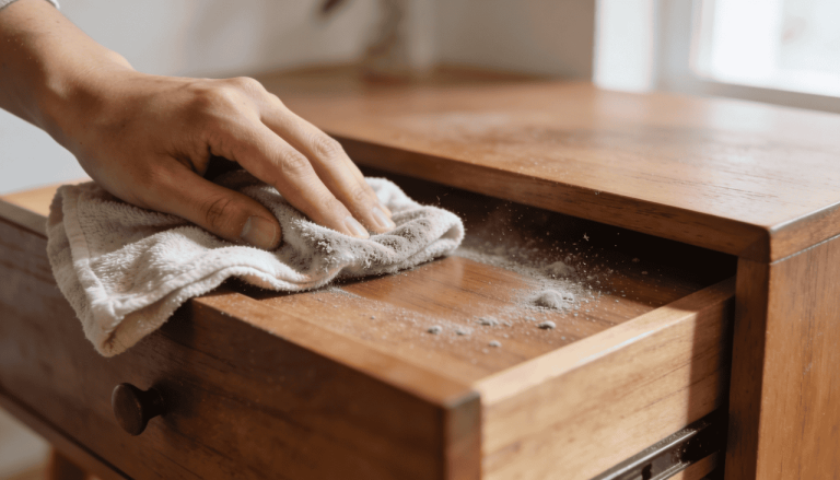 O truque do pano úmido que acaba com a poeira