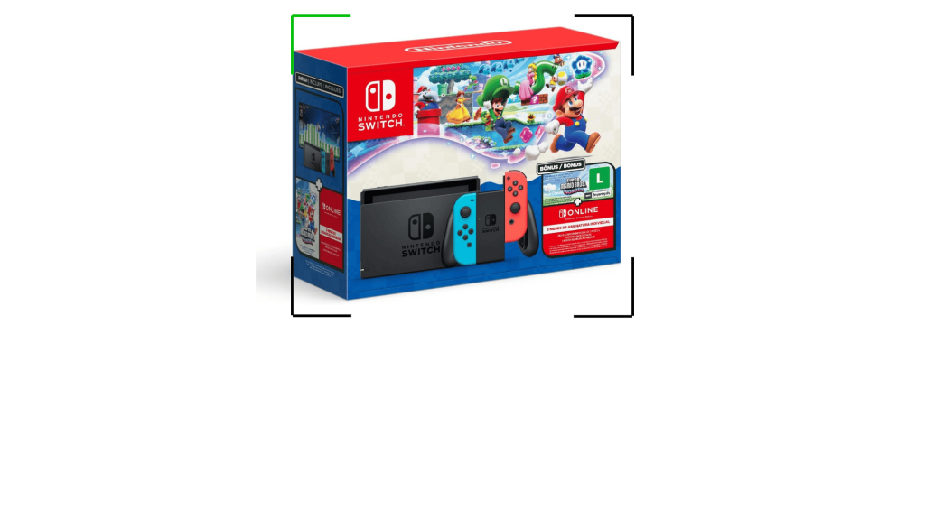 Oferta imperdível! Switch + Super Mario Bros. Wonder + 3
