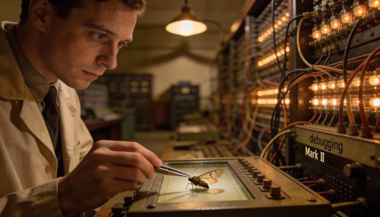 Por que chamarmos os erros de computador de bugs, se