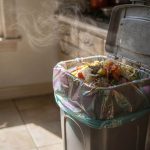 Por que o lixo da cozinha fede mais nos dias