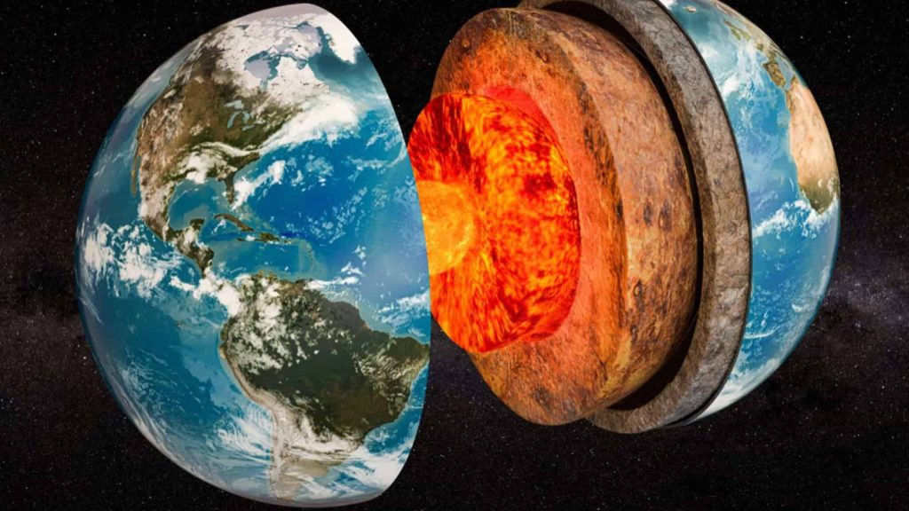 Por que o núcleo da Terra é 2,5 anos mais