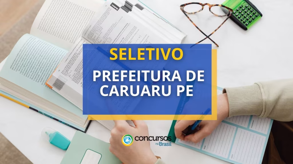 Prefeitura de Caruaru PE abre edital de seletivo com vagas