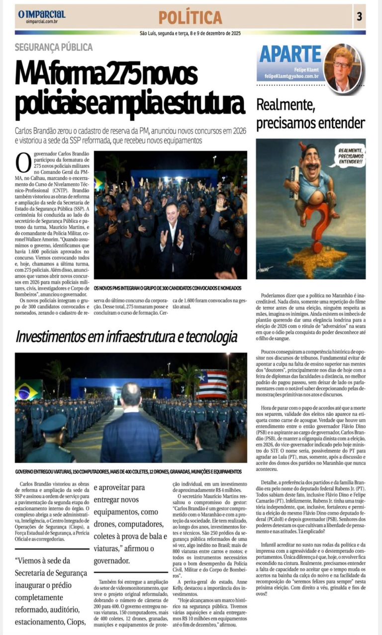 Realmente, precisamos entender | O Imparcial