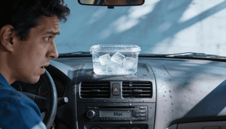 Truque do gelo no painel que revela problemas no ar-condicionado