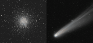 Aglomerado globular e cometa nas Imagens Astronômicas da Semana