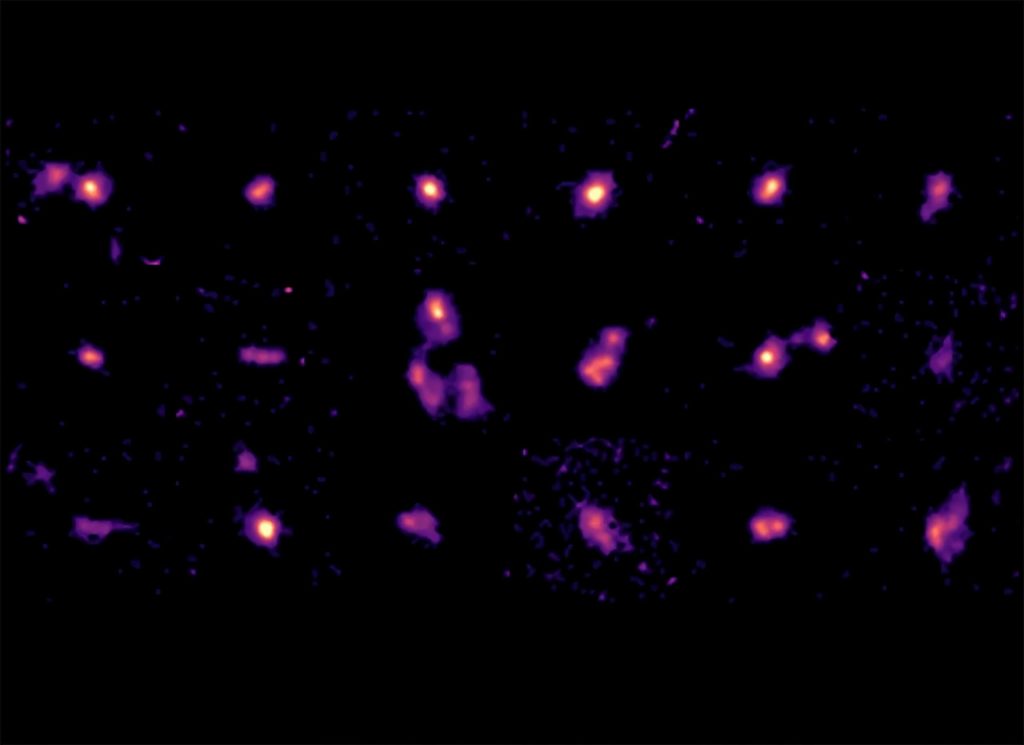 Algo bem estranho foi observado em galáxias jovens do início