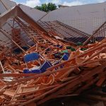 Chuva provoca desabamento de teto em escola na zona rural