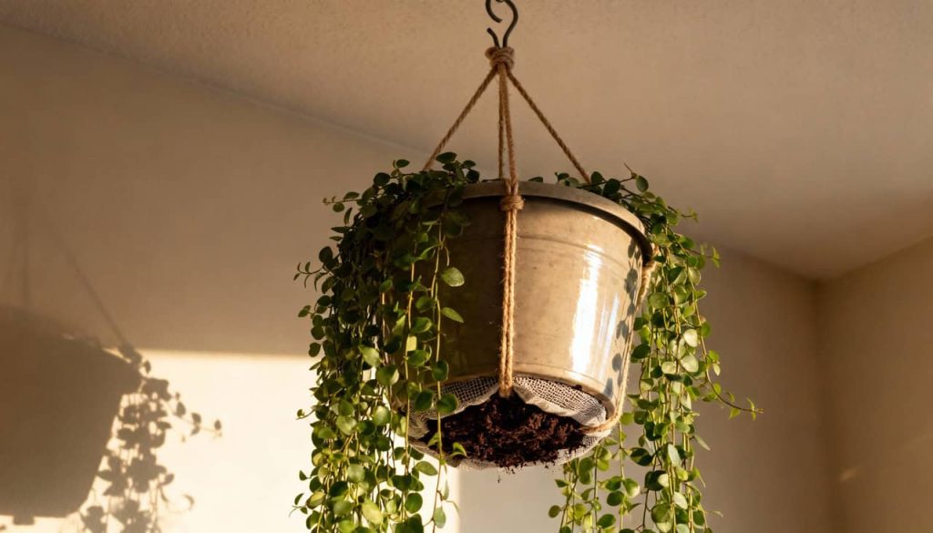 Essa técnica com plantas penduradas transforma o ambiente totalmente