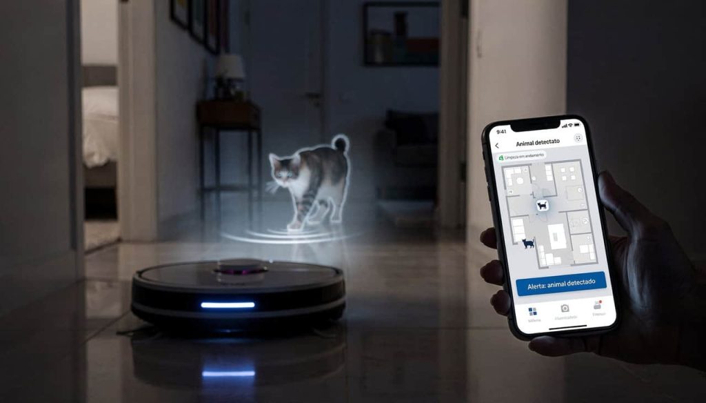 Esse robô limpa a casa, reconhece o pet sozinho e