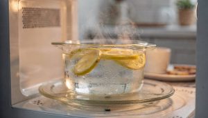 Esse truque com um simples limão limpa o micro-ondas em