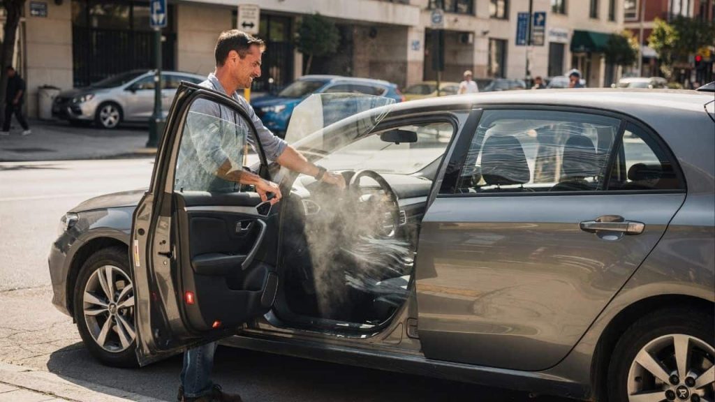 Esse truque simples esfria o carro parado no sol sem