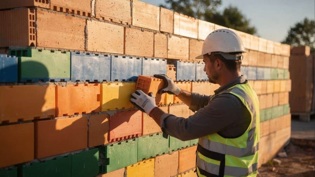 Esses tijolos deixam o cimento de lado, cortam custos e
