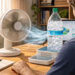 Garrafa PET vira mini ar-condicionado e ajuda a refrescar cômodos