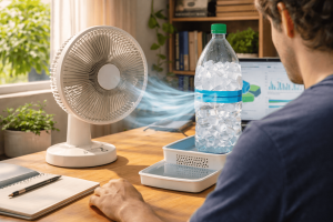 Garrafa PET vira mini ar-condicionado e ajuda a refrescar cômodos