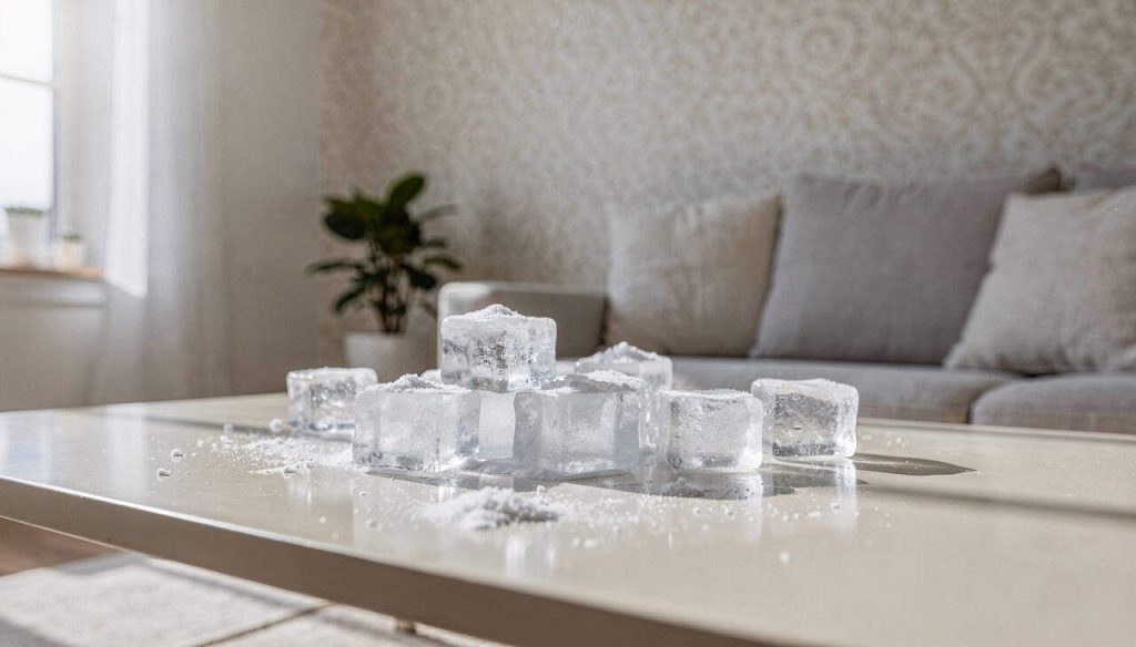 Gelo com bicarbonato no tapete vira aliado contra cheiros persistentes