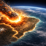 Há milhões de anos, algo muito grande colidiu com o