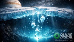 Lua de Júpiter pode ter ‘escada’ de gelo que ajuda