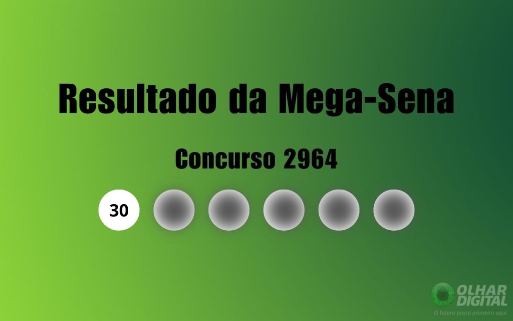 Mega-Sena 2964: veja resultado de hoje, sábado (24)