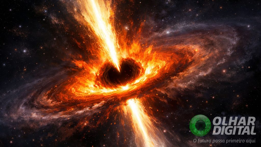 Monstro cósmico dormiu por 100 milhões de anos. Agora, ele