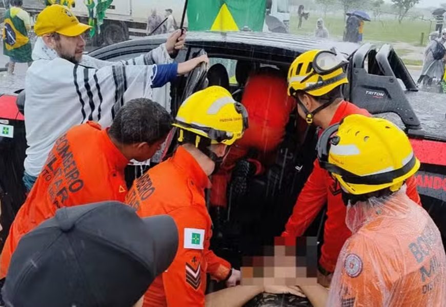 Nikolas discursa e ignora as dezenas de seus aliados feridos