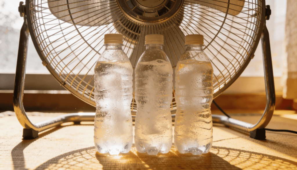 O truque com ventilador que imita o ar- condicionado está