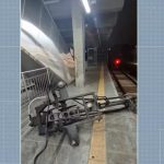 Peça de trem da ViaMobilidade cai em plataforma e causa