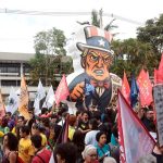 Protestos exigem “Fora Trump da Venezuela” e afirmam soberania dos