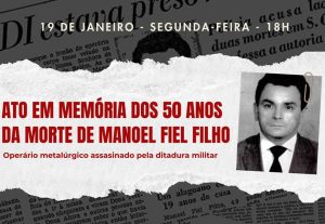 São Paulo sediará ato e lançamento de livro sobre o