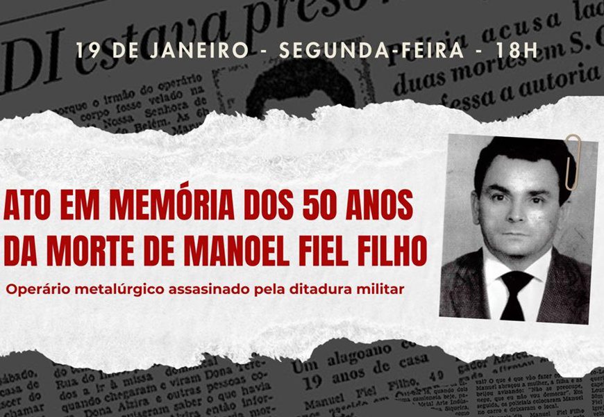 São Paulo sediará ato e lançamento de livro sobre o