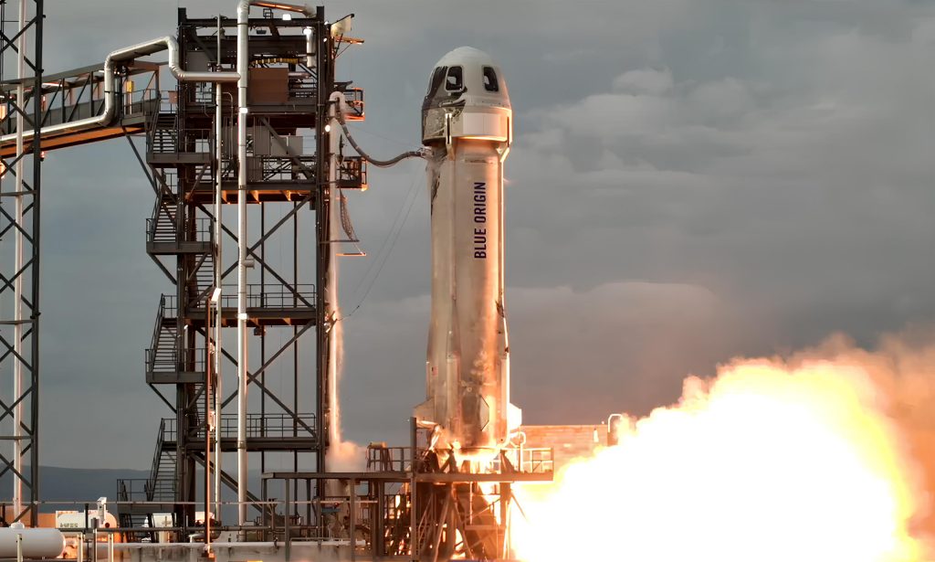 Substituição de última hora: novo voo da Blue Origin decola