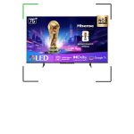 TV gigante em oferta: modelo Hisense de 75 polegadas com