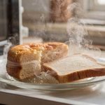 Um pedaço de pão no micro-ondas salva seu bolo seco,