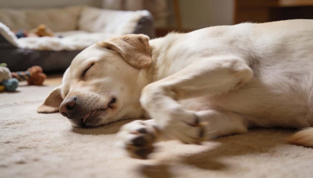 Ver seu cachorro “pedalando” no sono é fofo, mas o